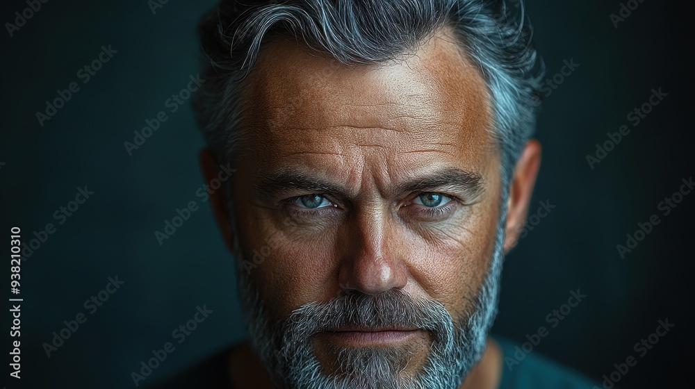 Front View Portrait of Middle-Aged Man with Hair Loss - Studio Shot Against Dark Background in High-Resolution Photography
Front View Portrait of Middle-Aged Man with Hair Loss - Studio Shot Against Dark Background in High-Resolution Photography