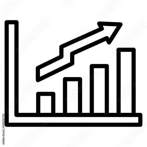 Growth Icon Element For Design