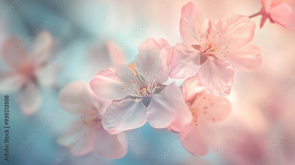 A soft, ethereal fade of pastel blossoms against a light background, creating a dreamy and delicate effect. A soft, ethereal fade of pastel blossoms against a light background, creating a dreamy and delicate effect.