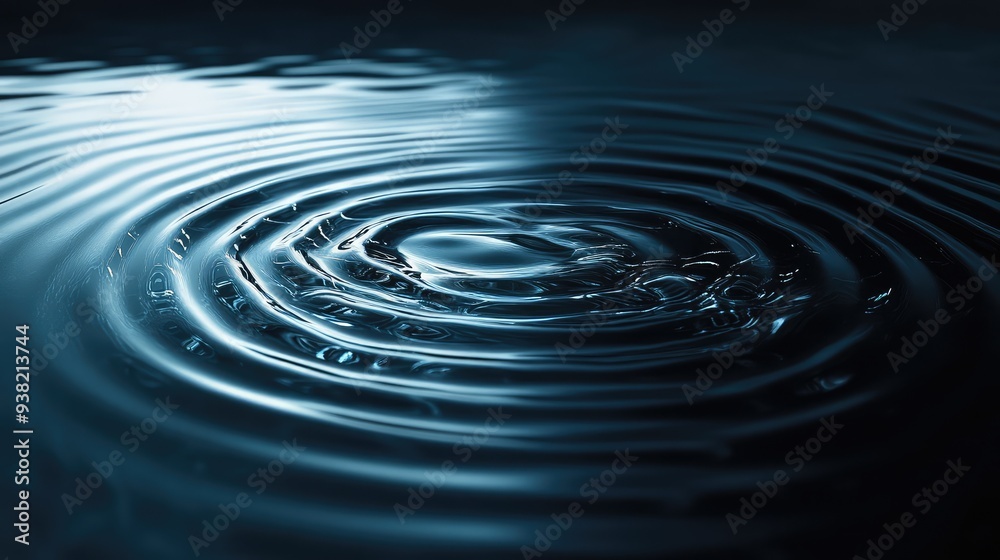A serene depiction of quantum ripples with soft, radiant waves and a smooth, dark background for a calming effect. A serene depiction of quantum ripples with soft, radiant waves and a smooth, dark background for a calming effect.