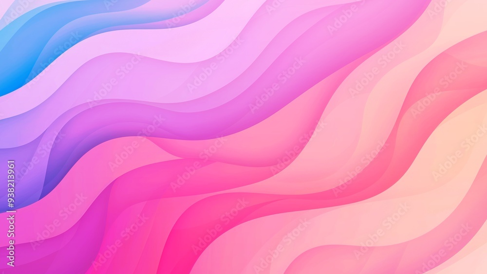 Obraz premium Pastel colorful abstract wave background