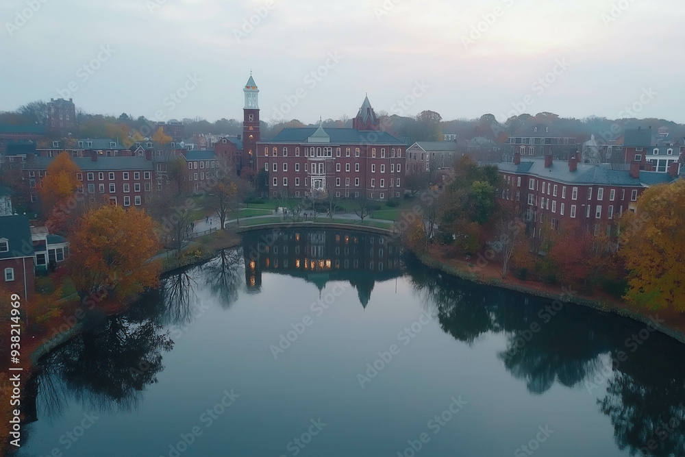 Fototapeta premium Salem, Massachusetts, Usa Aerial View