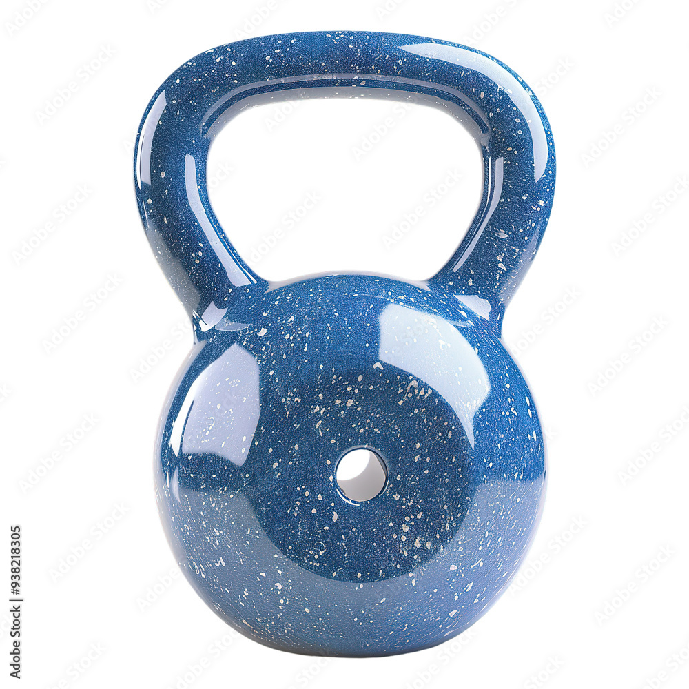 New Blue kettlebell on Transparent Background New Blue kettlebell on Transparent Background