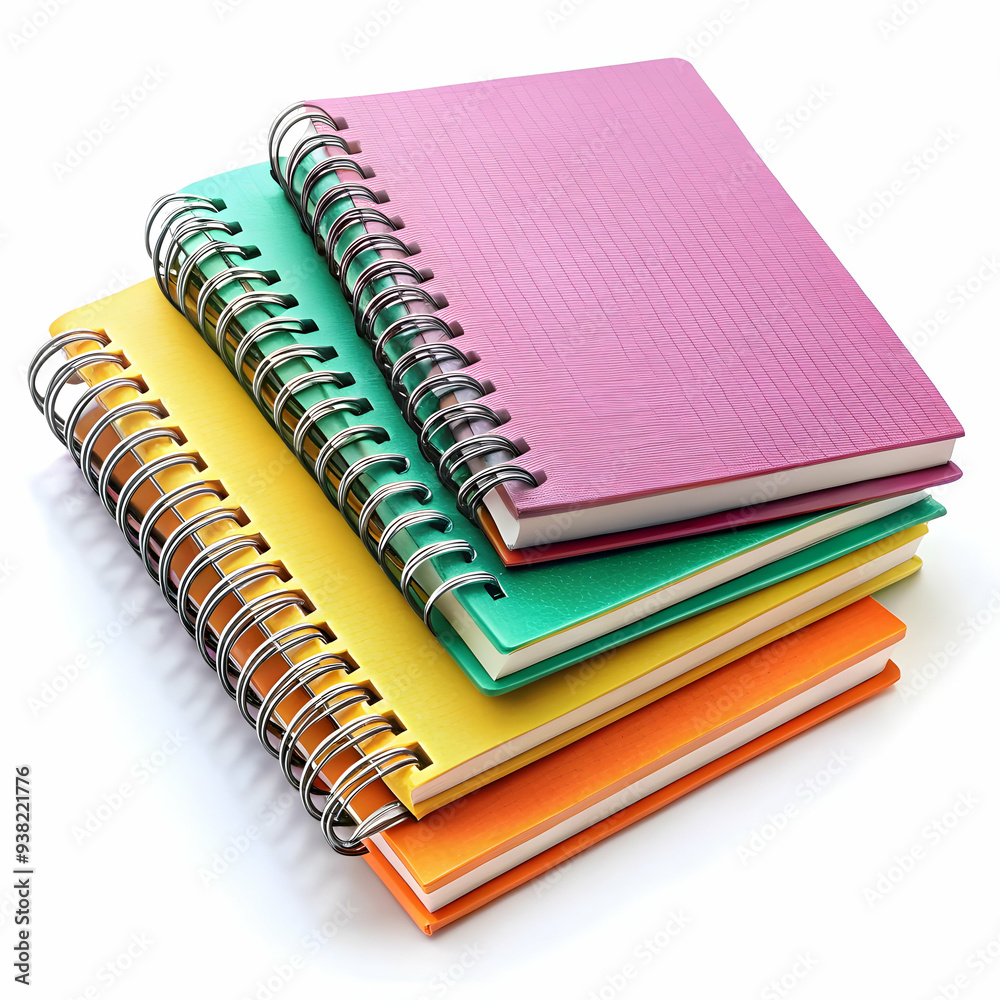 notebooks on white background notebooks on white background