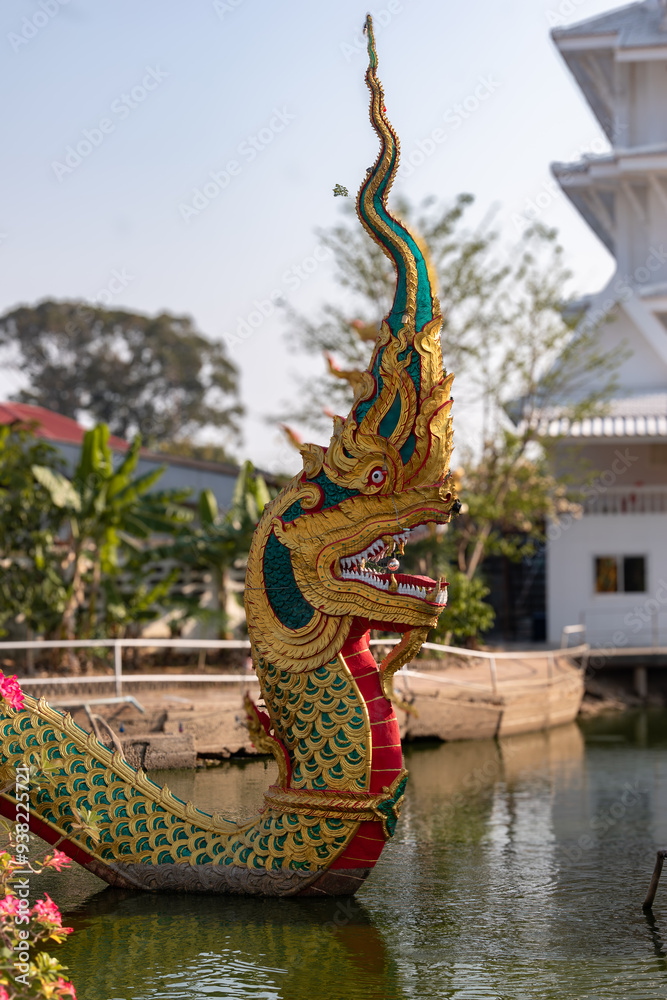 thai style dragon statue thai style dragon statue