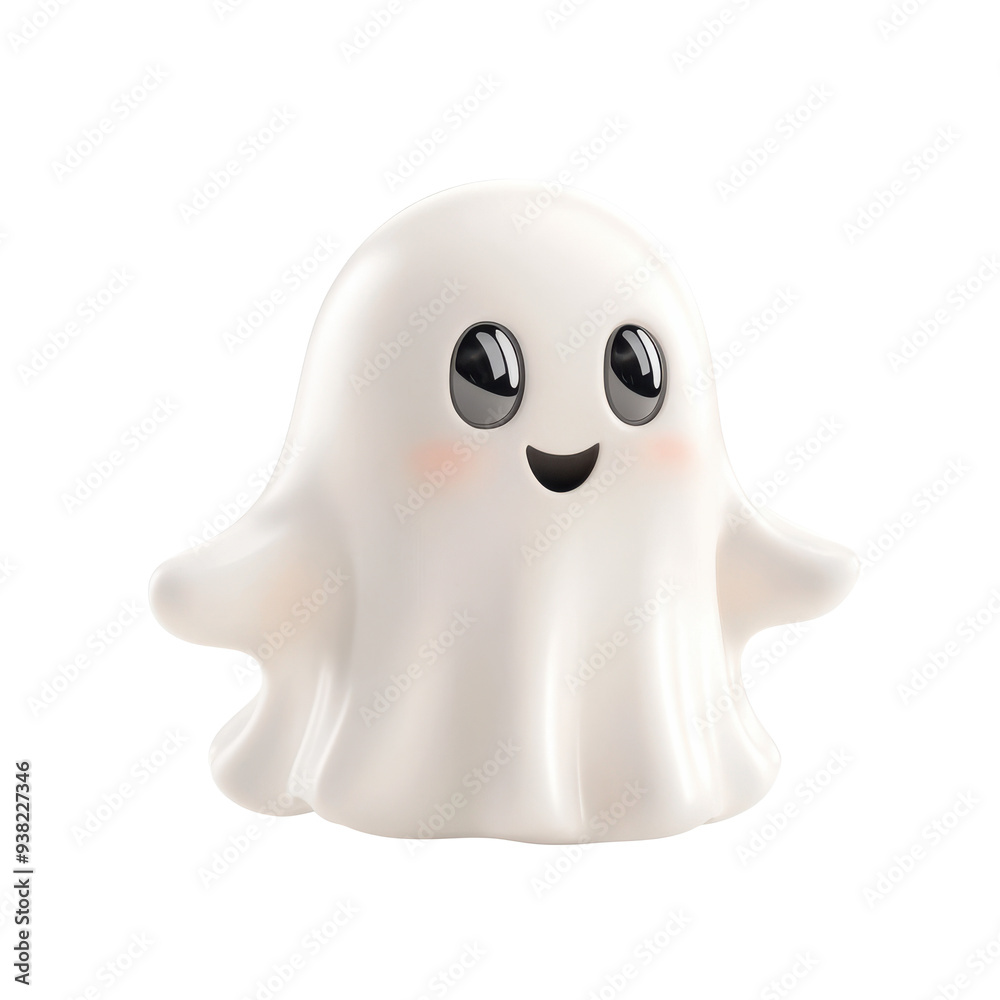 3D Halloween ghost mannequin head isolated on white background 3D Halloween ghost mannequin head isolated on white background