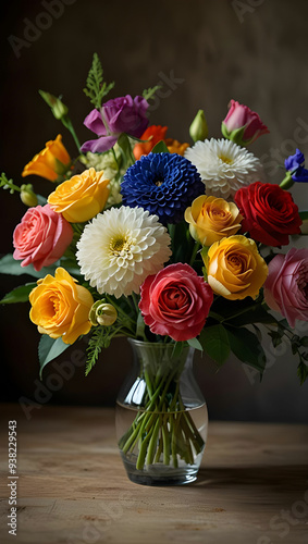 Wallpaper Mural colorful flowers in garden shade love Torontodigital.ca