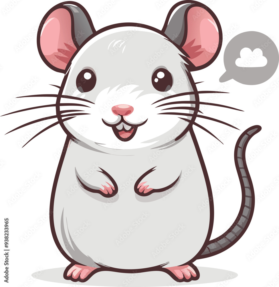 Cute Gerbil vector cartoon illustration Cute Gerbil vector cartoon illustration