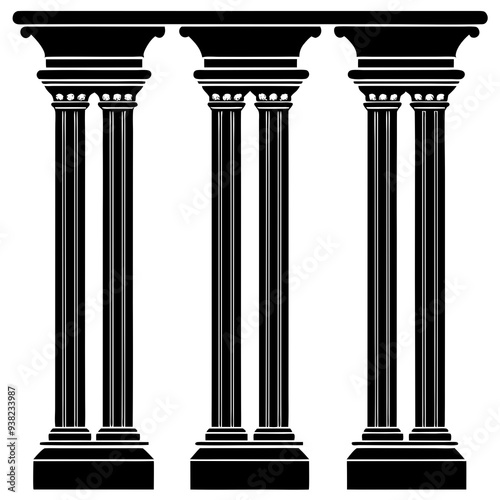columns vector art