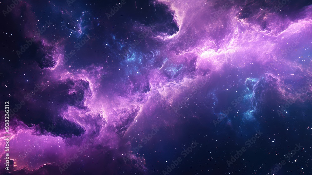 Fototapeta premium Galactic textures with shimmering auroras and swirling cosmic patterns, creating a visually stunning and dynamic background.