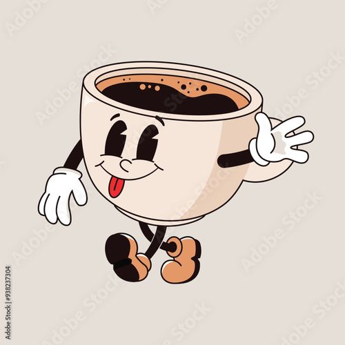 Vintage Groovy Mascot Espresso