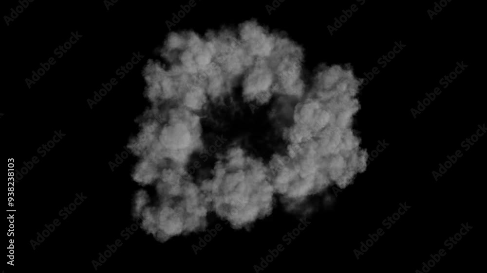 Smoke Shockwave video effect Top View with Particles explosion Energy burst Smoke Shockwave video effect Top View with Particles explosion Energy burst