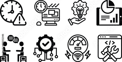 website and app icon set collection