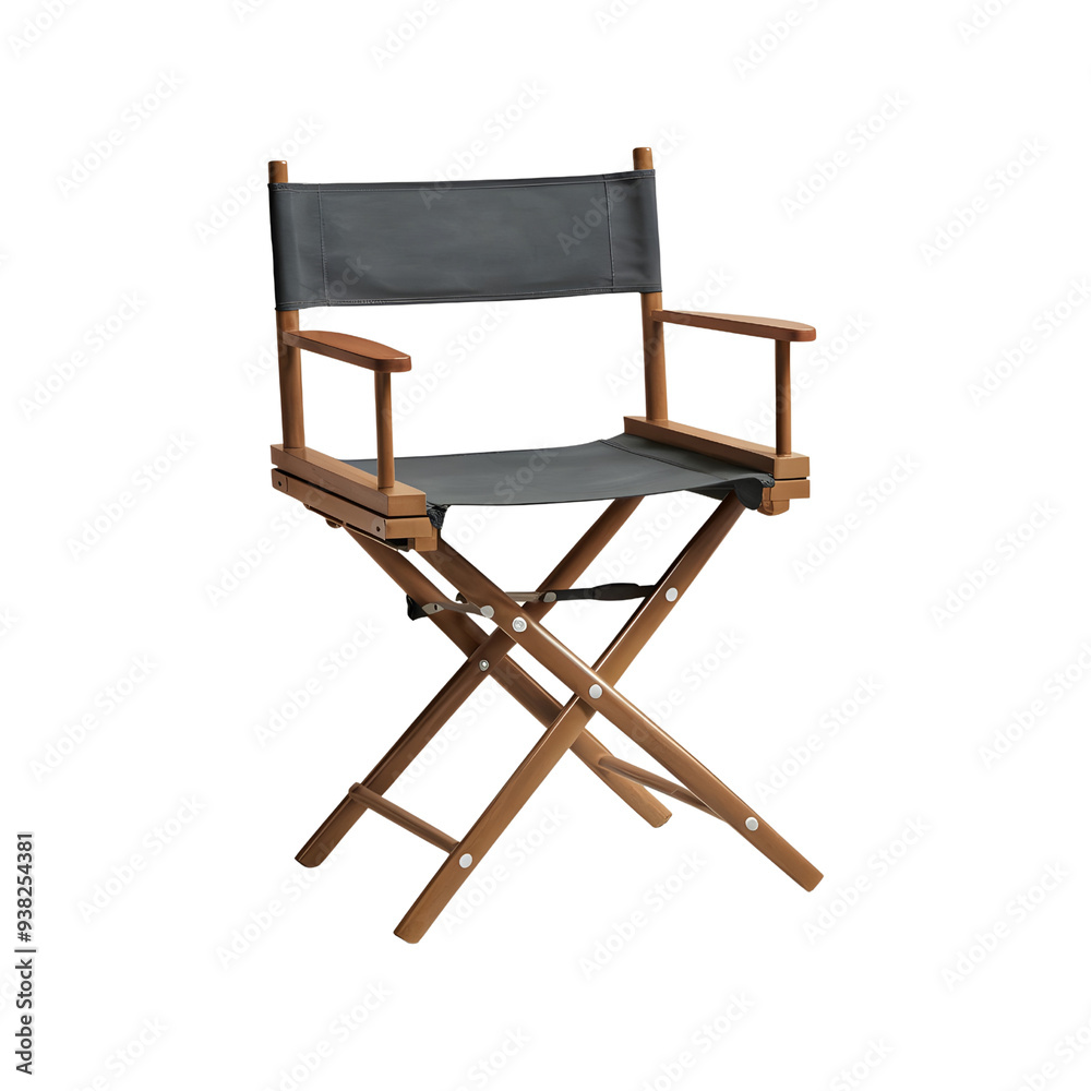A minimalist classic director's chair cut out A minimalist classic director's chair cut out