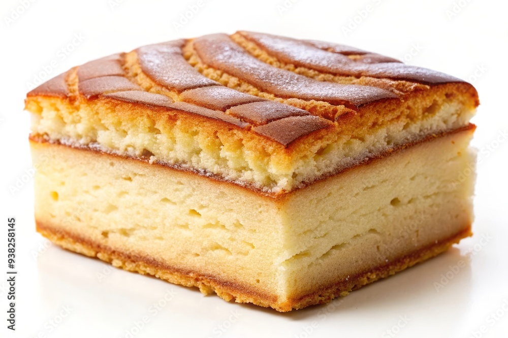 A close-up of a Japanese cheesecake with a golden crust. The texture is soft and fluffy, with a hint of sweetness. The cheesecake is a perfect dessert for any occasion. A close-up of a Japanese cheesecake with a golden crust. The texture is soft and fluffy, with a hint of sweetness. The cheesecake is a perfect dessert for any occasion.