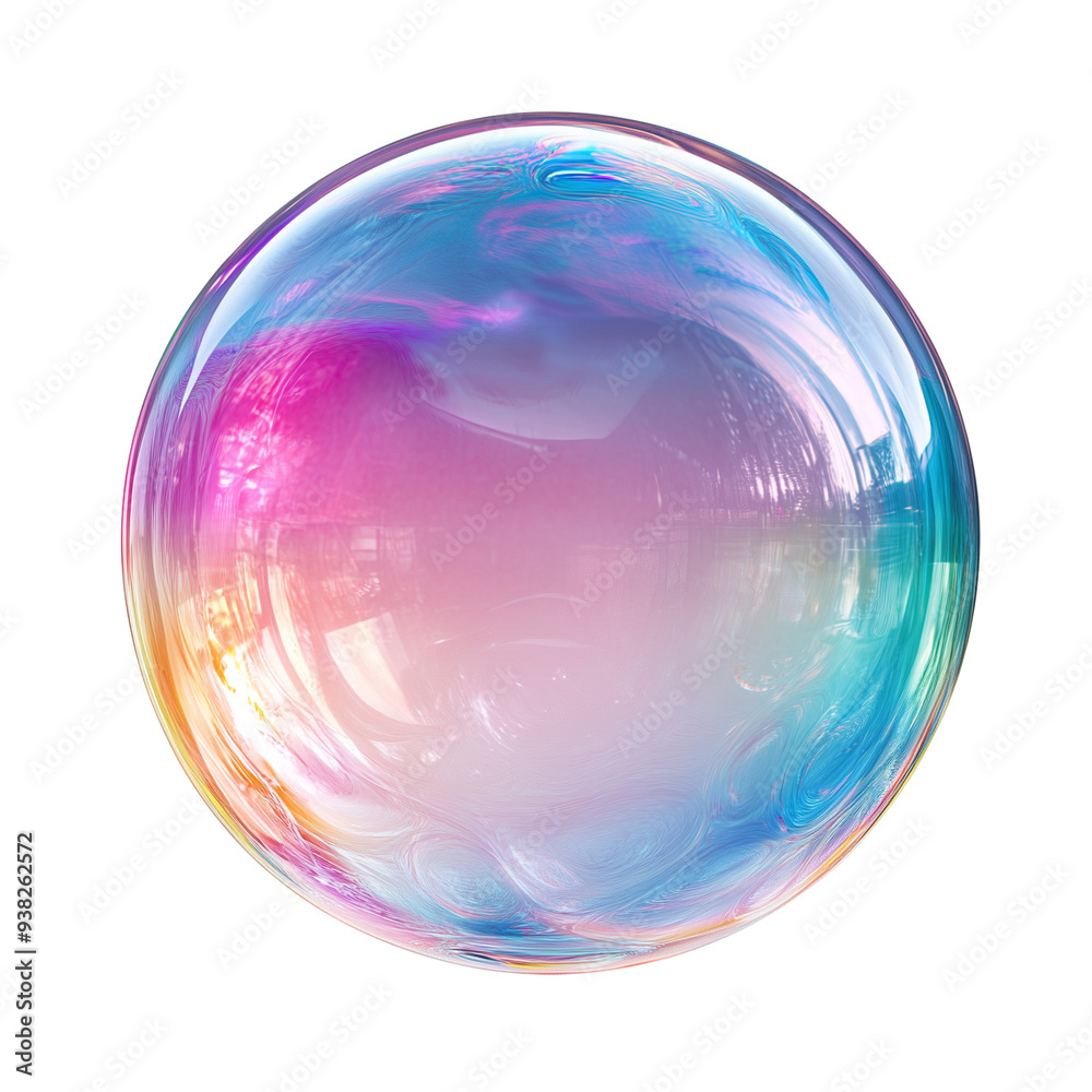 Colorful soap bubble isolated. Colorful soap bubble isolated.