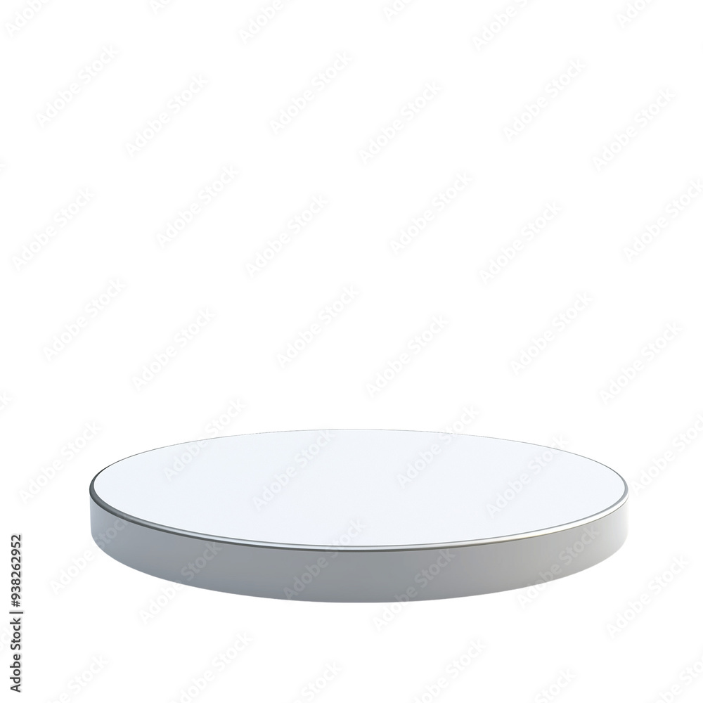 White podium for product presentation. White podium for product presentation.