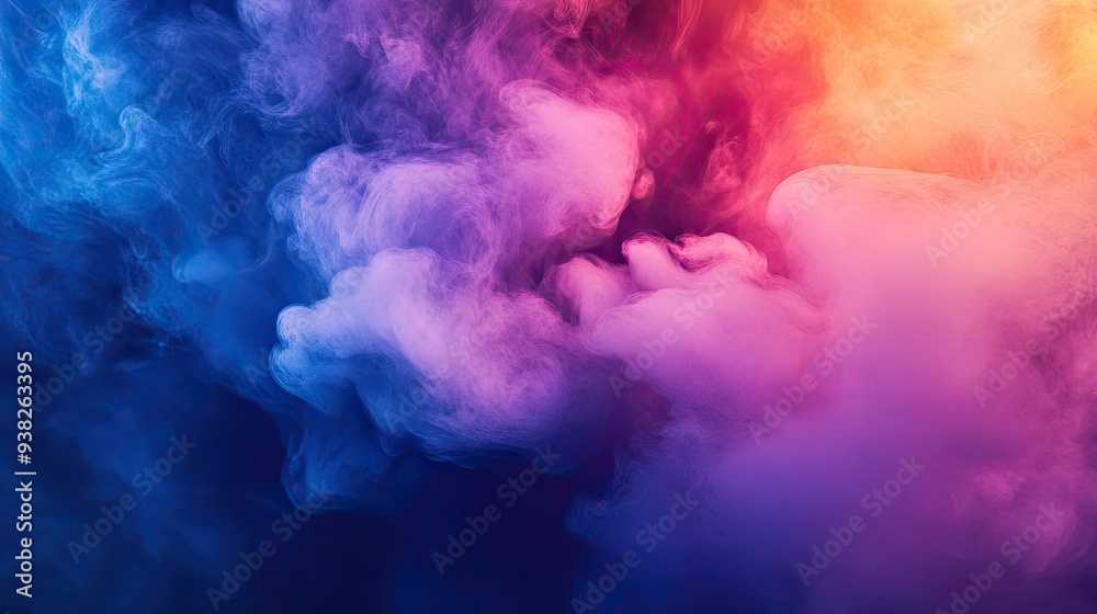 Dynamic bursts of color, swirling smoke, and mist blend together on a gradient background, creating a captivating scene. Dynamic bursts of color, swirling smoke, and mist blend together on a gradient background, creating a captivating scene.