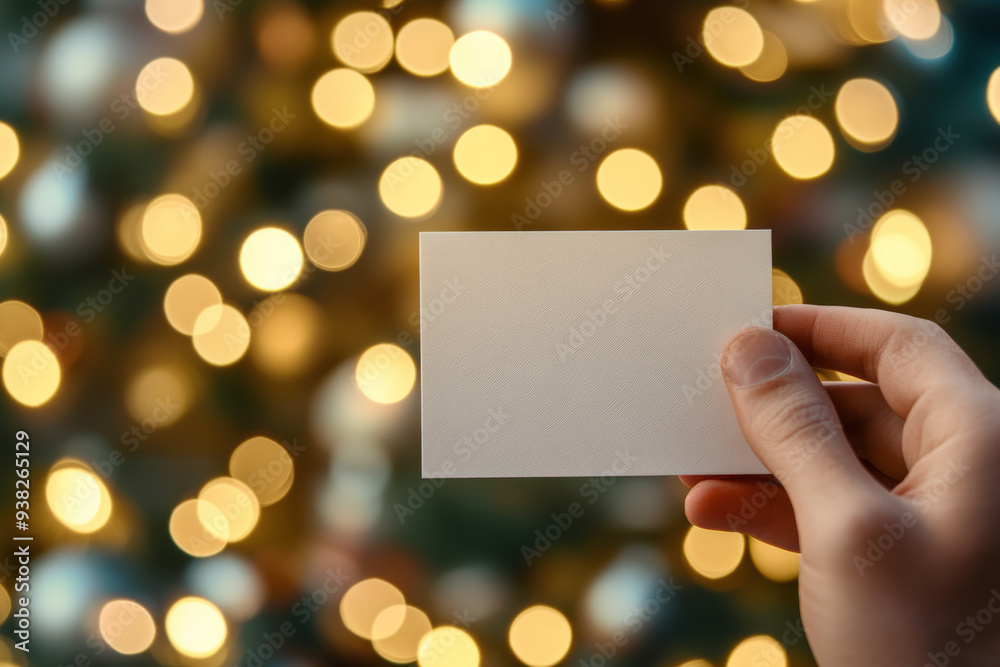 Festive Card with Bokeh Lights Festive Card with Bokeh Lights