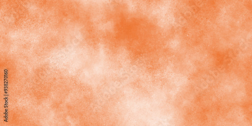 Old orange or pink paper parchment banner with distressed vintage grunge texture, Abstract paper Background Texture Pattern with orange color, Heavily Mixed Wall Art watercolor texture.