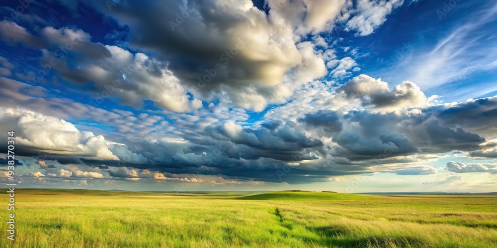 Flat grassland landscape with cloudy sky at a tilted angle, peaceful, outdoor adventure, meadow, serene, scenic view, outdoors, green, earthy, pasture,nature, rural, environment Flat grassland landscape with cloudy sky at a tilted angle, peaceful, outdoor adventure, meadow, serene, scenic view, outdoors, green, earthy, pasture,nature, rural, environment
