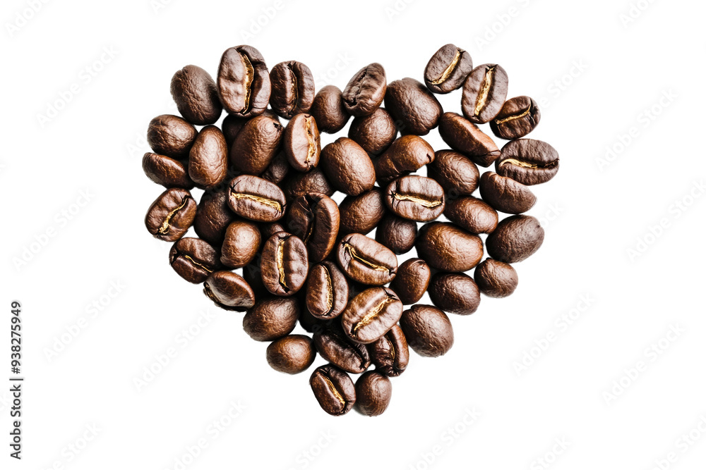 Coffee beans arranged in heart shape, perfect for Valentines Day promotions, coffee shop branding, romantic social media posts, and lovethemed designs Coffee beans arranged in heart shape, perfect for Valentines Day promotions, coffee shop branding, romantic social media posts, and lovethemed designs