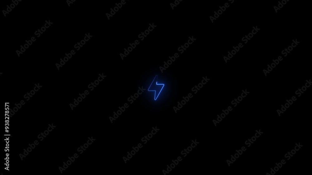 Neon lightning bolt icon,neon line battery charging power icon. Lighting bolt sign.. Neon lightning bolt icon,neon line battery charging power icon. Lighting bolt sign..