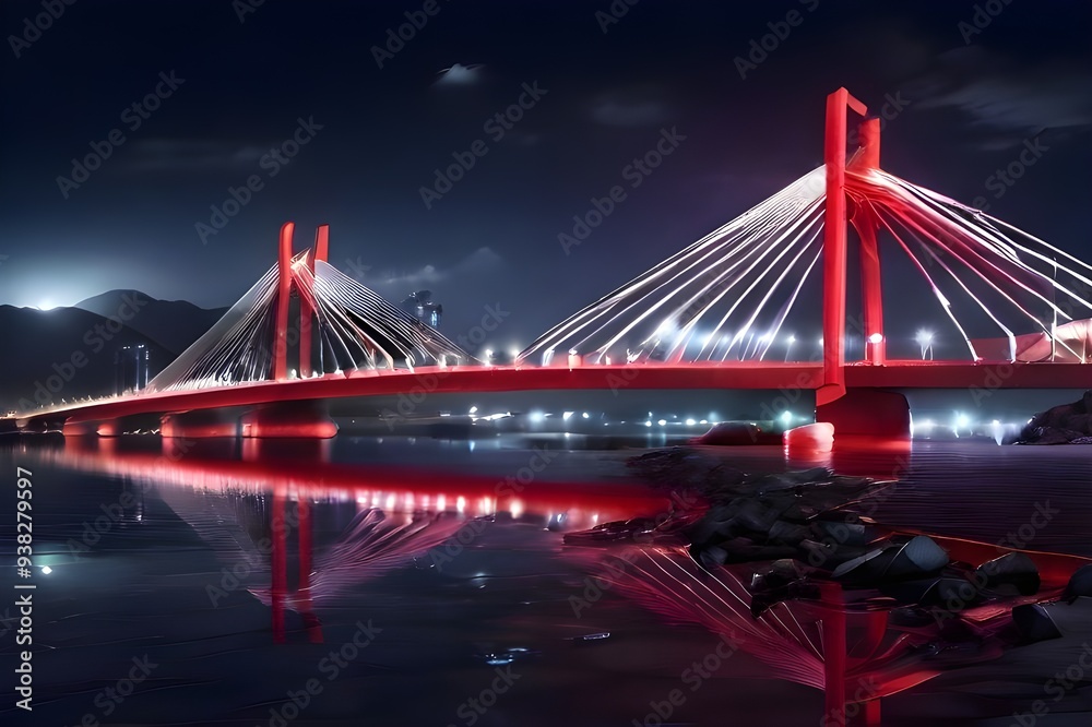 Obraz premium bridge at night