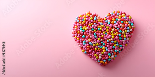 Heart-Shaped Candy Assortment in Pink