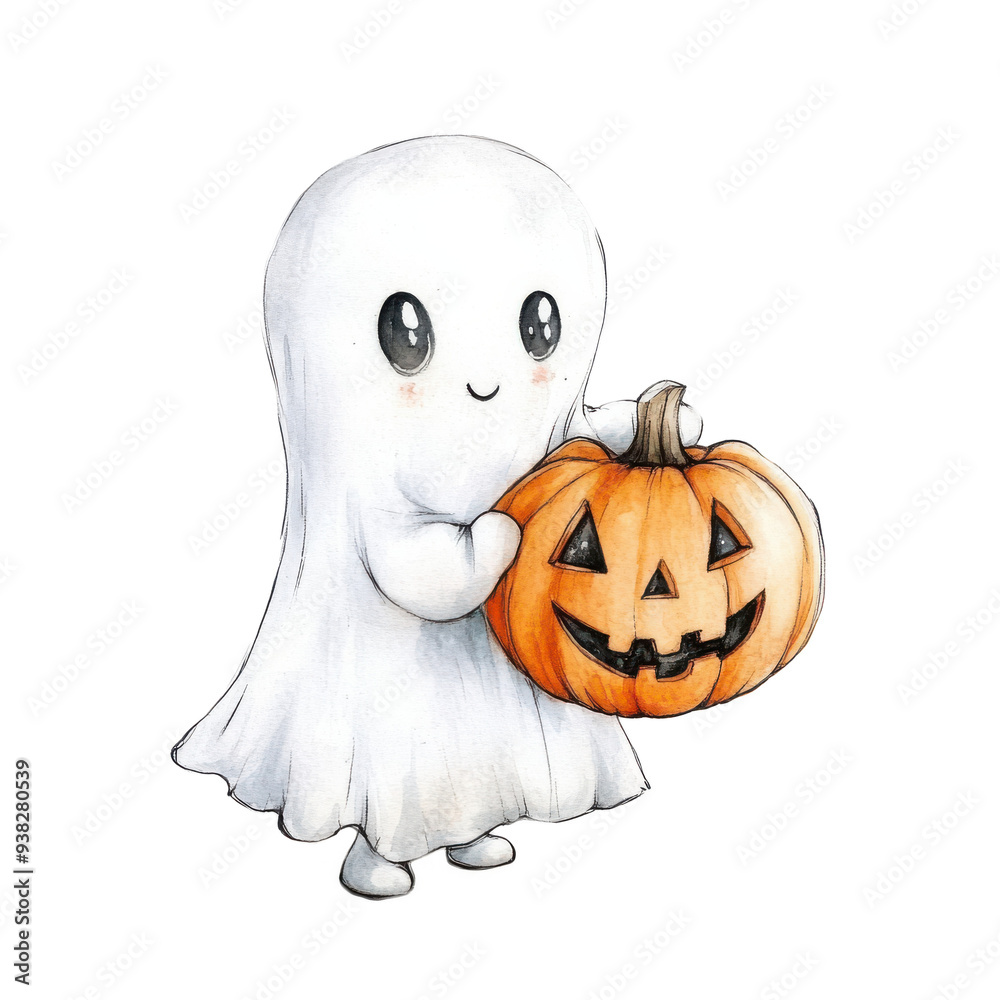 Jack-o-lantern, carved pumpkin with scary face, isolated on white background, perfect for Halloween decoration Jack-o-lantern, carved pumpkin with scary face, isolated on white background, perfect for Halloween decoration