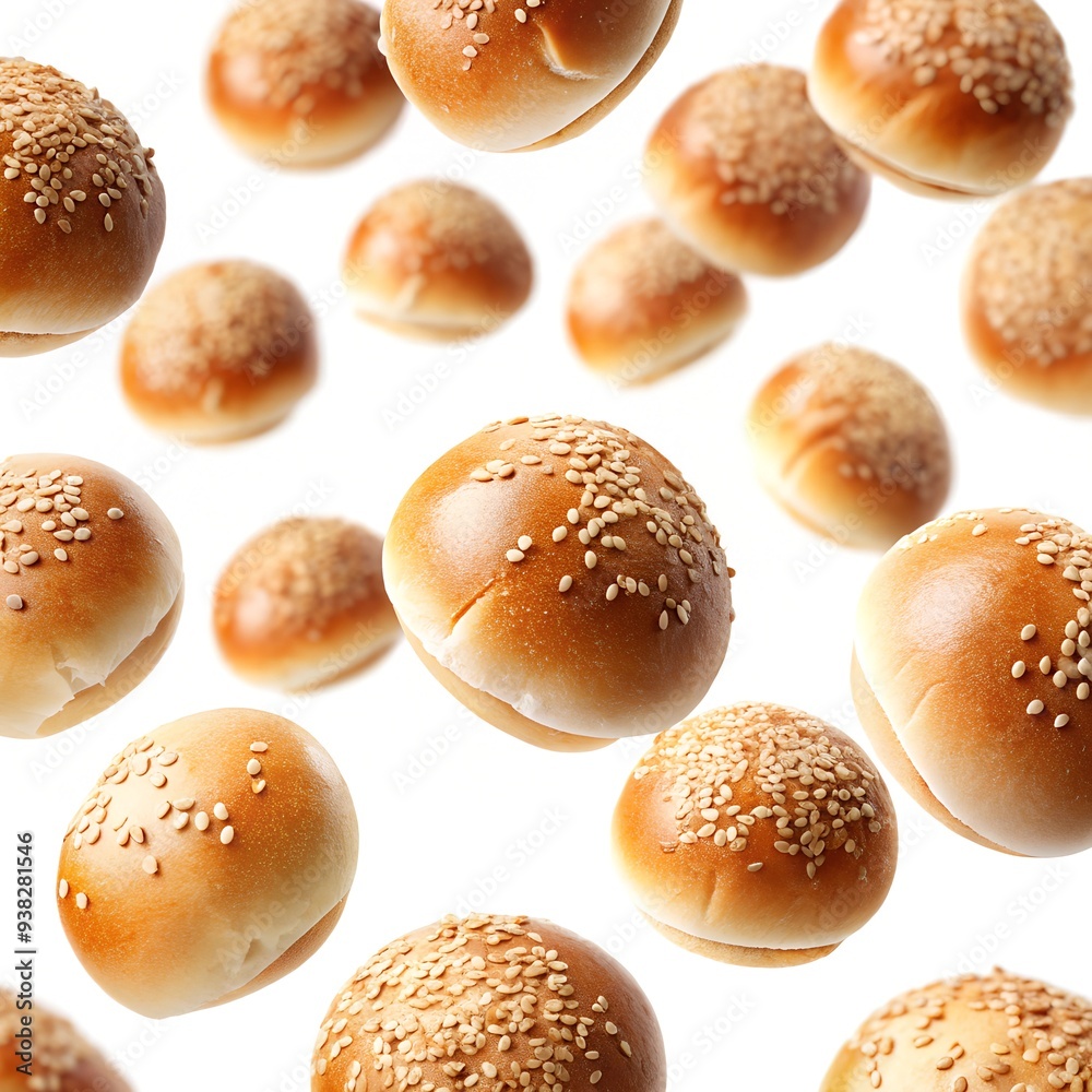 buns with sesame seeds buns with sesame seeds