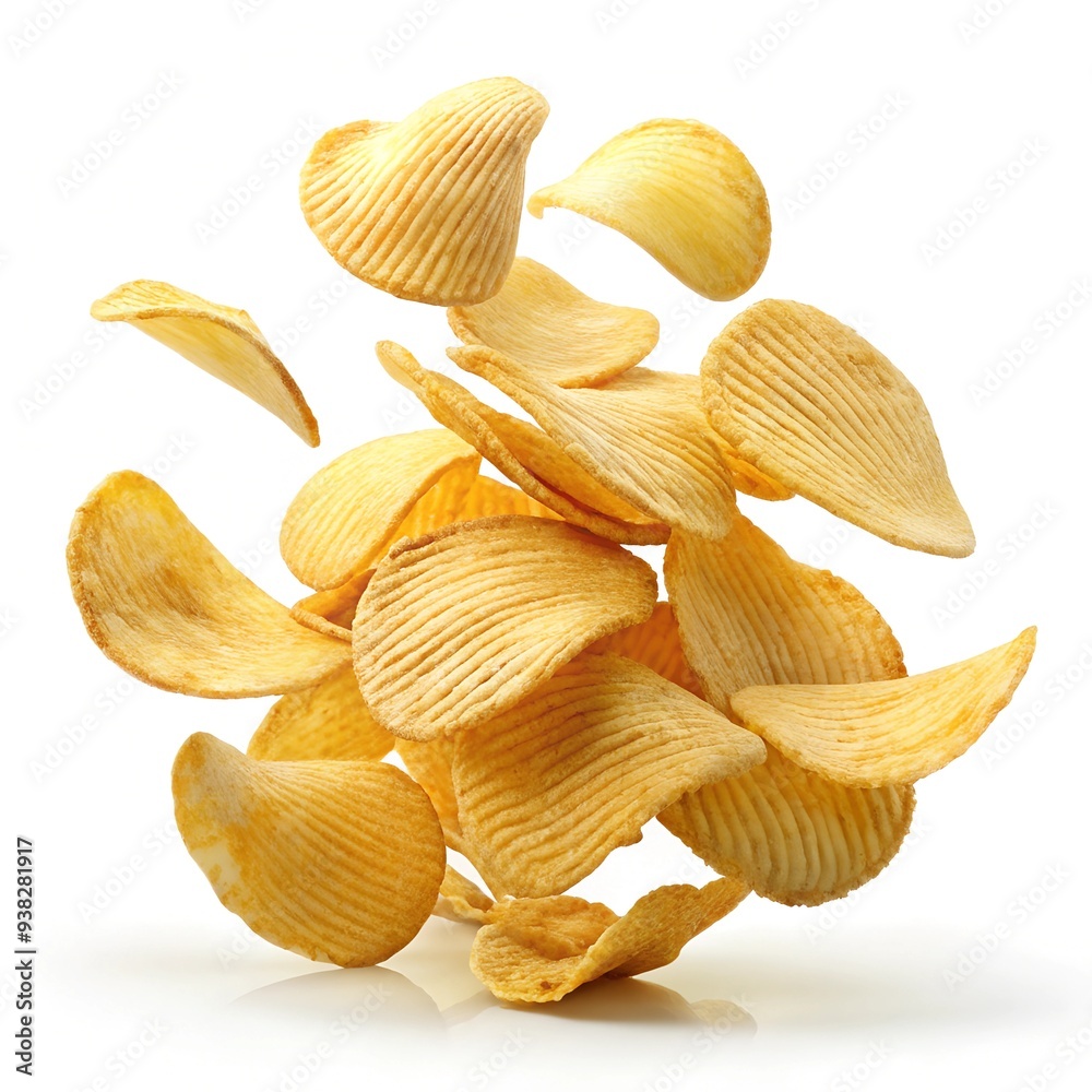 potato chips isolated potato chips isolated
