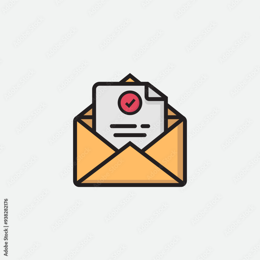 Mail icon vector template, vector illustration mail icon , icon template Mail icon vector template, vector illustration mail icon , icon template