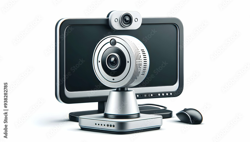 3D Vector Webcam and Ring Light for Home Office Video Conferencing 3D Vector Webcam and Ring Light for Home Office Video Conferencing