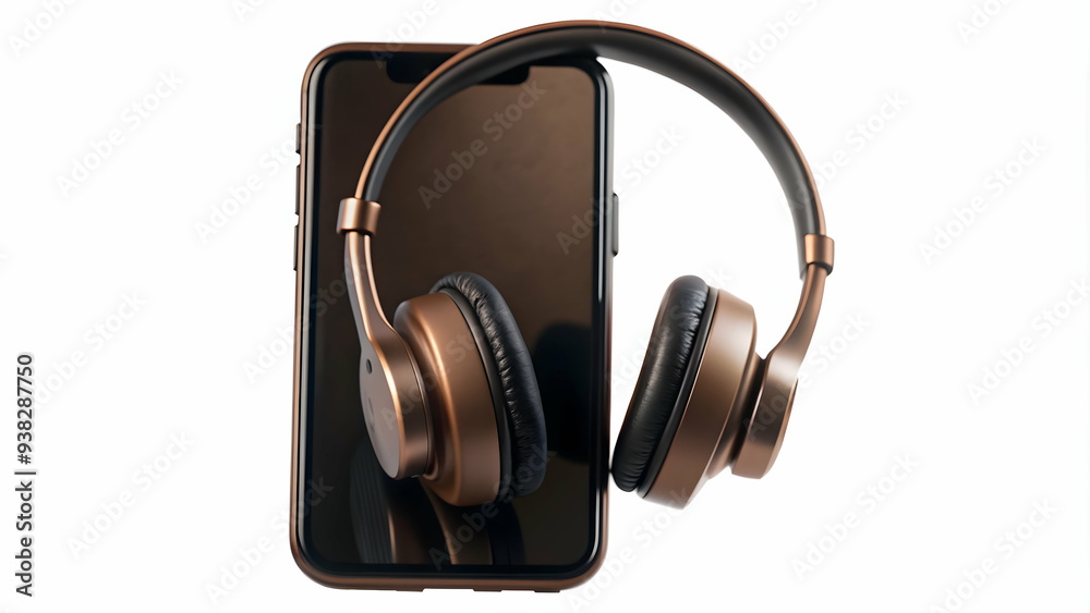 Isolated Vector of Mobile Phone and Headset Symbolizing Online Education. Ideal for Educational Content and Digital Media. Photo Stock Concept. Isolated Vector of Mobile Phone and Headset Symbolizing Online Education. Ideal for Educational Content and Digital Media. Photo Stock Concept.
