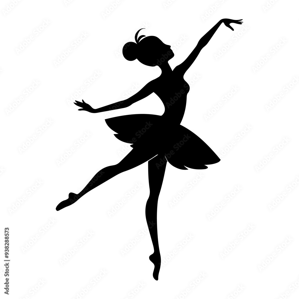 silhouette of a ballerina silhouette of a ballerina