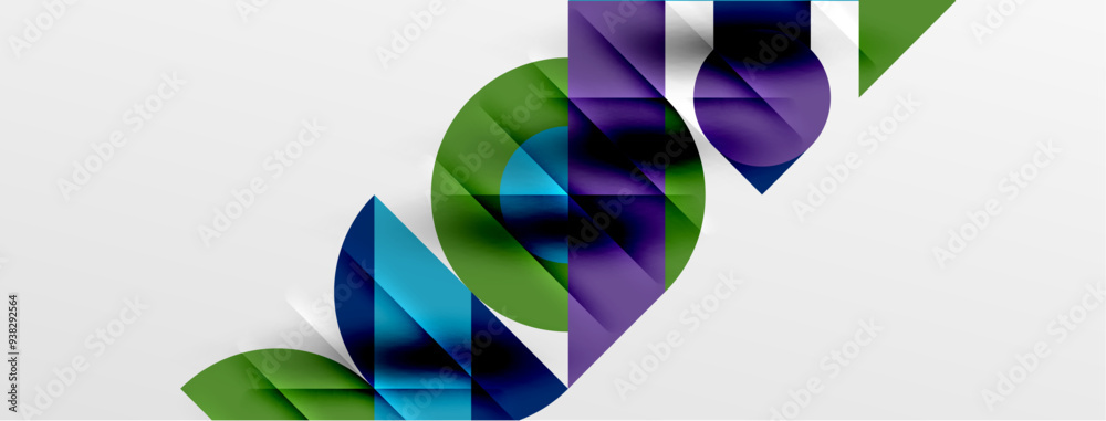 Round shapes, circles and lines minimal geometric background. Vector Illustration For Wallpaper, Banner, Background, Card, Book Illustration, landing page Round shapes, circles and lines minimal geometric background. Vector Illustration For Wallpaper, Banner, Background, Card, Book Illustration, landing page