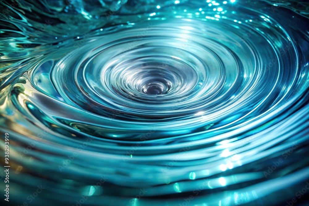 Mesmerizing spiral of flowing water with shimmering turquoise reflections wide-angle, tranquil, stream,water, blue, turquoise reflections, motion, abstract, spiral, flowing, mesmerizing Mesmerizing spiral of flowing water with shimmering turquoise reflections wide-angle, tranquil, stream,water, blue, turquoise reflections, motion, abstract, spiral, flowing, mesmerizing