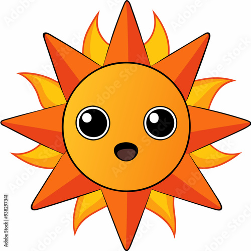 Solar Flare A Molten Being of Devastating Heat Art art vector illustration