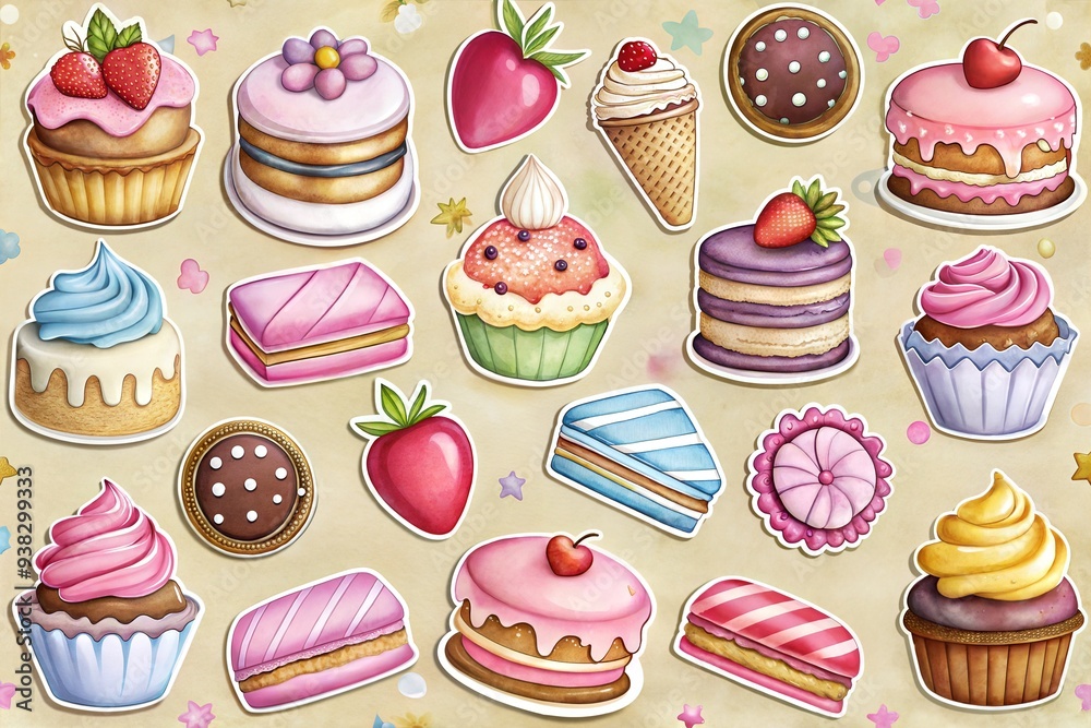 set of cakes set of cakes