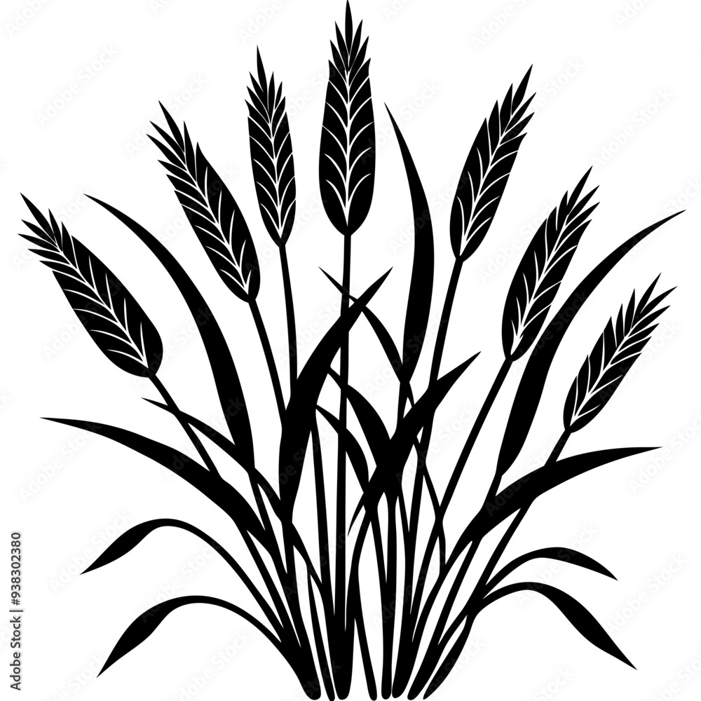 Obraz premium Reed Art art vector illustration