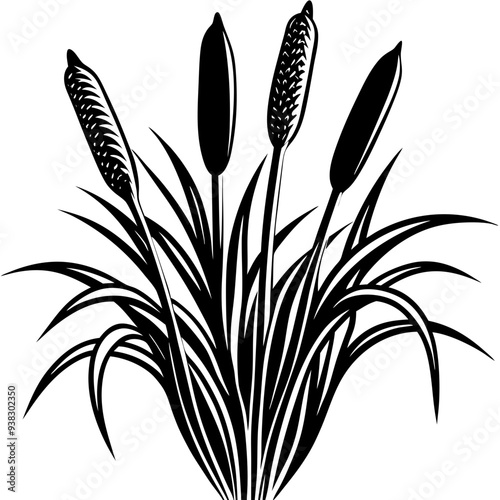 Reed  Art art vector illustration