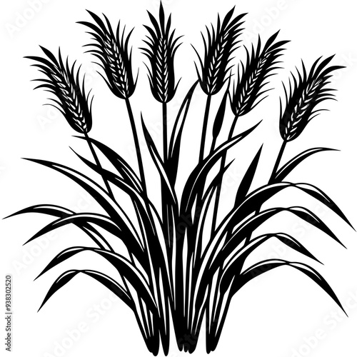 Reed  Art art vector illustration