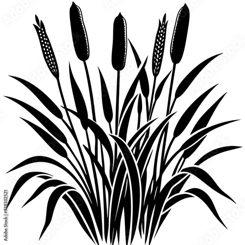 Reed  Art art vector illustration