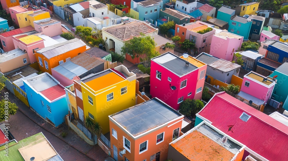 Obraz premium Bo Kaap Township in Cape Town