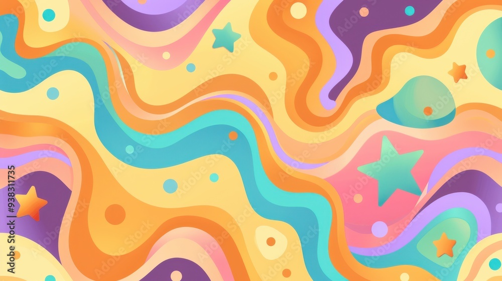 Vibrant Abstract Waves
