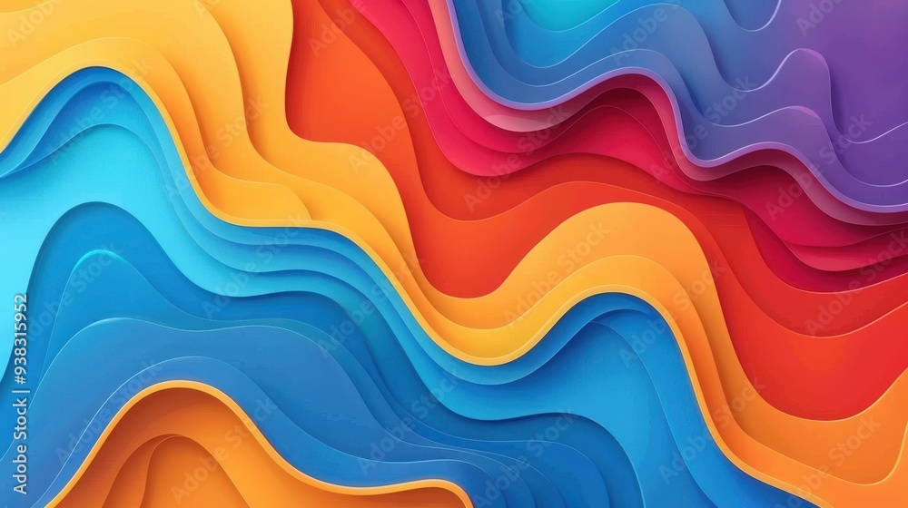 Colorful Abstract Waves Colorful Abstract Waves