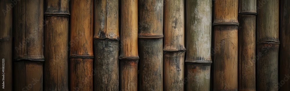 Bamboo texture background showcasing various shades and lengths Bamboo texture background showcasing various shades and lengths