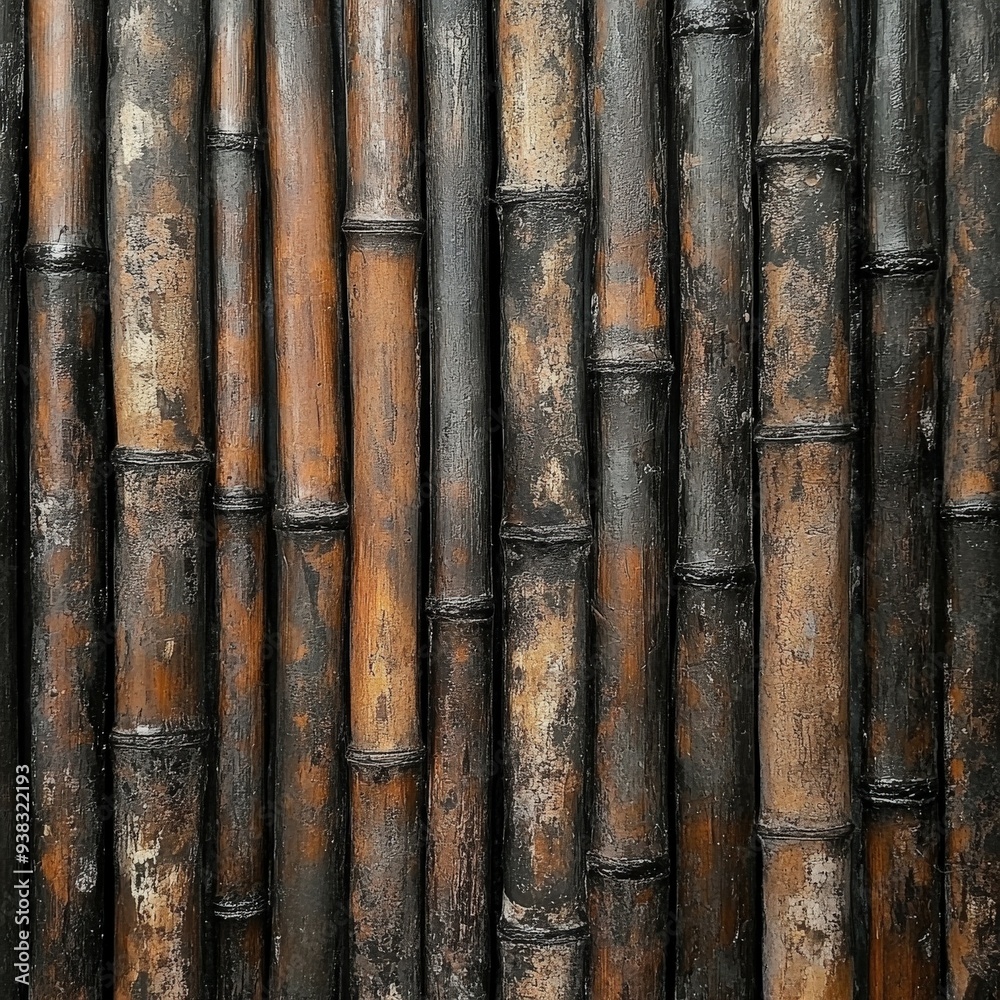 Bamboo wall texture captured in natural light showcasing rich patterns Bamboo wall texture captured in natural light showcasing rich patterns