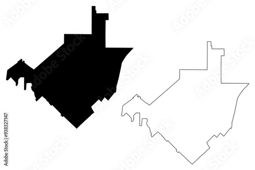 Murrieta City, California (United States cities, United States of America, usa city) map vector illustration, scribble sketch City of Murrieta map photo